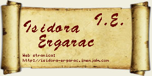 Isidora Ergarac vizit kartica
